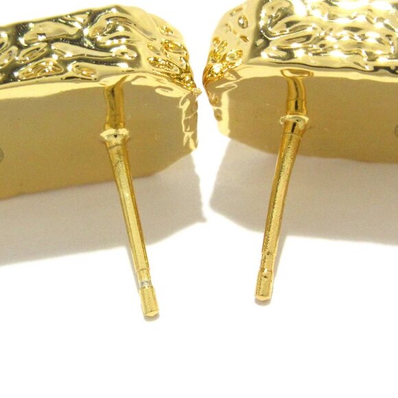 Auth CHANEL Coco - Gold Black Pink Hardware Plastic Earrings - Picture 2 of 6